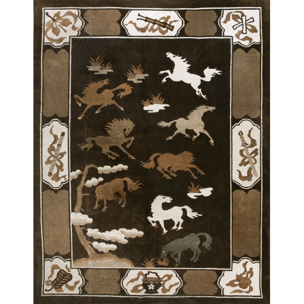 1930s N Chinese Mongolian Carpet